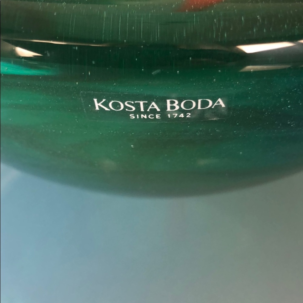 Kosta Boda Atoll Bowl, Sweden,  Art Glass Swirl - Picture 3 of 5